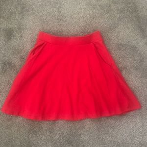 Red Skater Skirt